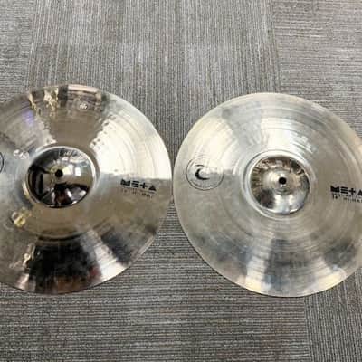 Zel Zen Meta Brilliant 14" Hi Hat Hand Made Cymbals From Turkey, Very Good Condition image 1