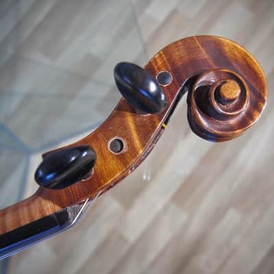 West German 4/4 Stradivarius Model Violin 1950s-1960s - Brown Varnish image 16