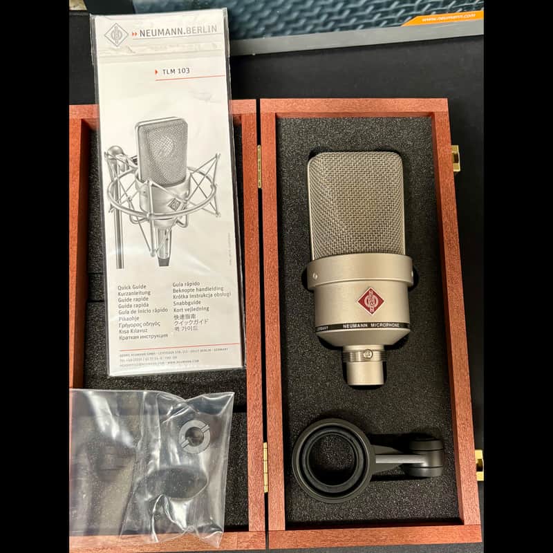 Neumann TLM 103 Large Diaphragm Cardioid Condenser Microphone - Nickel image 1