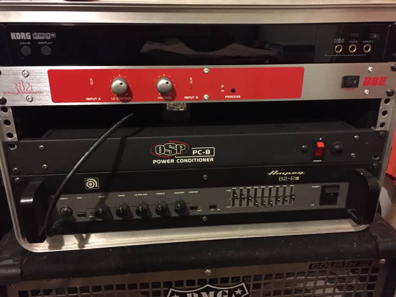Ampeg rack mount bass amp w/ SWR 4x10 image 1
