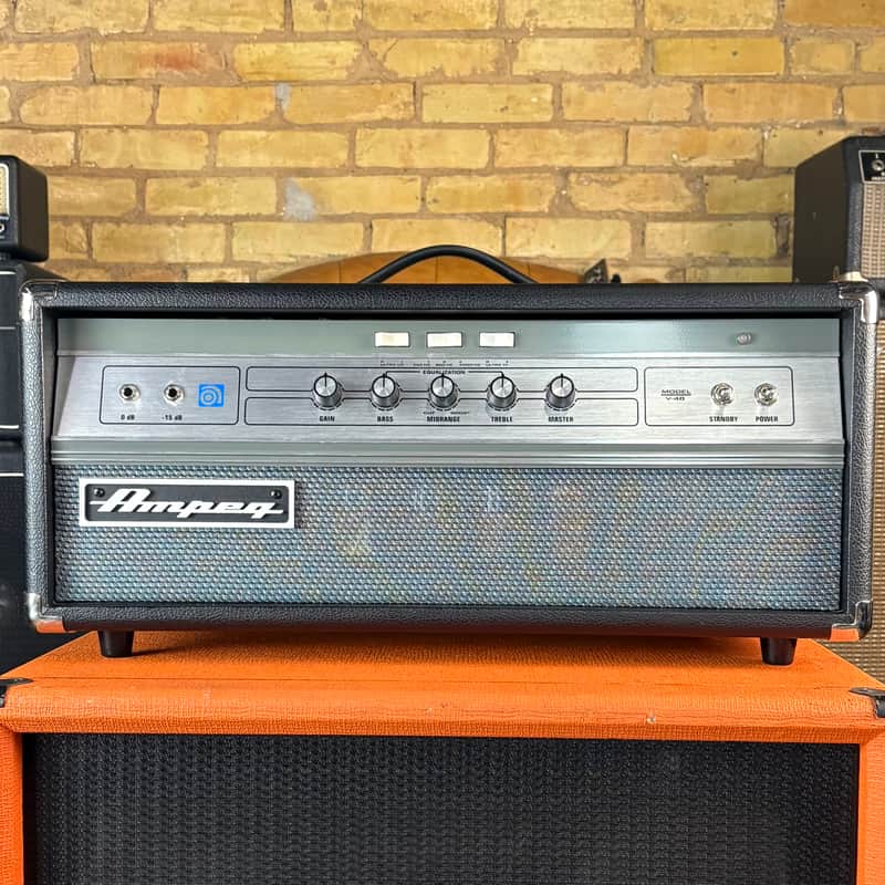 2016 Ampeg V4B 100 Watt Tube Bass Guitar Amplifier Head! image 1