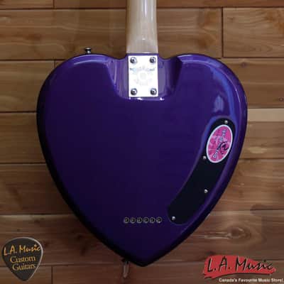 Daisy Rock Electric Guitar Heart - Left Handed - Purple - Mint image 4