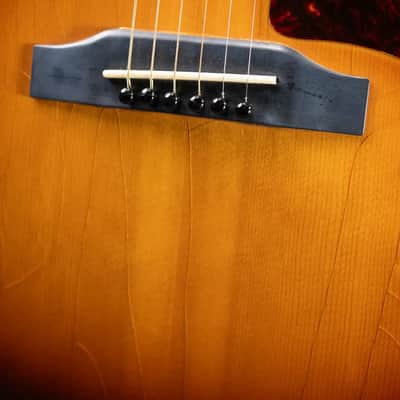 Gibson Vintage 1966-1967 LG-2 Acoustic Guitar - Sunburst with Alligator Chipboard Case - Used image 12