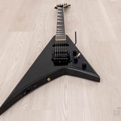 1991 Grover Jackson Randy Rhoads Custom V Metallic Black w/ EMGs, Case image 10