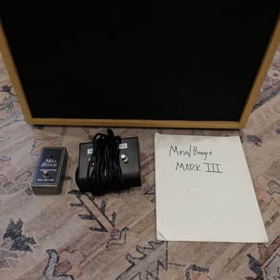 Mesa Boogie Mark III Simul-Class 3-Channel 75-Watt Guitar Amp Head 1986 - Black Stripe w/ 1x12 custom cabinet image 5