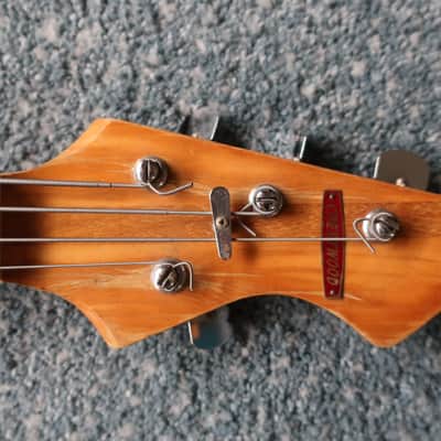Vintage 1960s Teisco Kingston Bass Wicked Body Shape Caveman Garage Rock Mega Rare Baseball Bat Size Neck Prefect For Thor Hulk Hands image 8