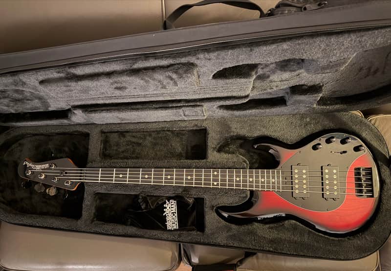 Ernie Ball Music Man StingRay Special 5 HH Raspberry Burst image 1