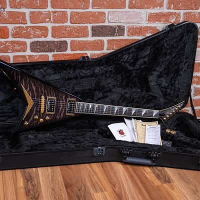 Jackson USA Custom Shop RRTQ Rhoads Quilt Maple Top Trans Black Burst 2022 w/OHSC image 2