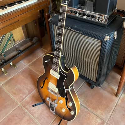 1957 Guild T-100D Slim Jim Thinbody Archtop Starfire electric guitar and HSC image 14
