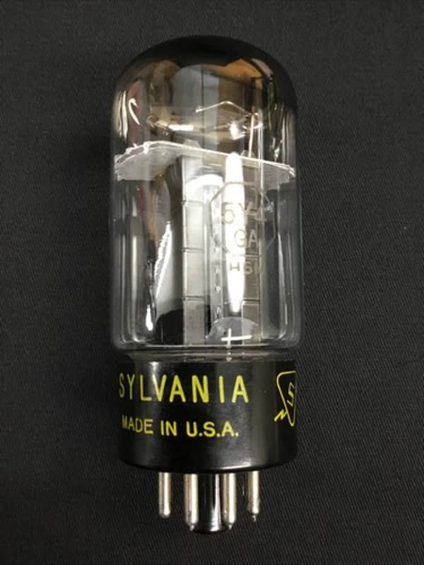 SYLVANIA 5Y4GA Black Plate RECTIFIER Power-Supply VACUUM TUBE Tested C.1842-D image 1