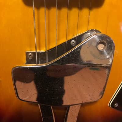 Trump Teisco violin guitar 1960s Sunburst by Tiesco image 5
