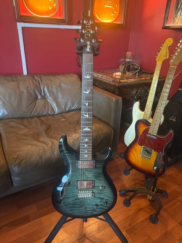 PRS S2 Custom 22 Semi-Hollow 2014 - Blue Crab Smokeburst image 1