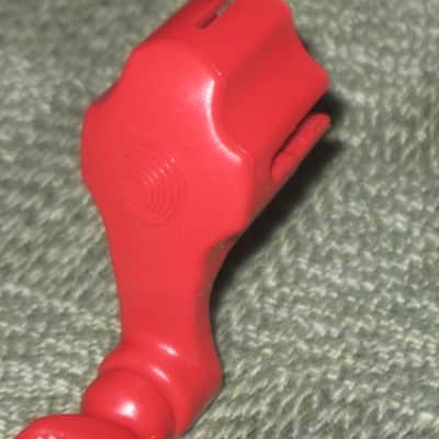 new old stock open package A+ D'Addario / Planet Waves 1st ver Pro-Winder RED String Winder & Cutter & Bridge PIn Puller, has different handle design than current DP0002 model,  from 2000s - for guitars, banjos, ukuleles, and mandolins image 2