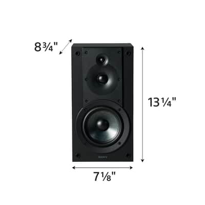 Sony SS-CS5M2 3-Way 3-Driver Hi-res Bookshelf Speakers (Pair) 2025 image 2