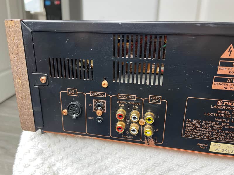 Pioneer LD-S1 LaserDisc Player Full Analog Video 8bit Digital