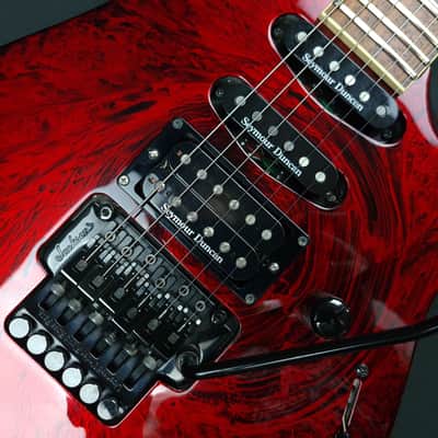 Jackson DK2 Dinky Pro 2007 Crimson Swirl Made In Japan Seymour Duncan Pickups + Original Hardcase image 4