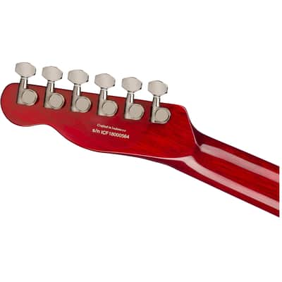 Fender Special Edition Custom Telecaster Flame Maple Top w/ Seymour Duncan Humbuckers - Crimson Red Transparent image 7