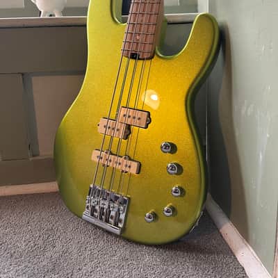 Charvel Pro-Mod San Dimas Bass PJ IV 2021 - Present - Lime Green Metallic image 1