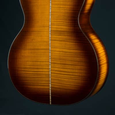 Martin GP Custom Flamed Maple and Sitka Spruce Full Body Ambertone Burst Grand Performance Used (2023) image 16