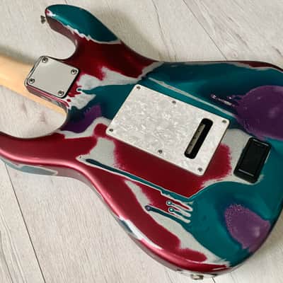 James Tyler USA Studio Elite HD Psychedelic Vomit with Schaller Floyd Rose image 7