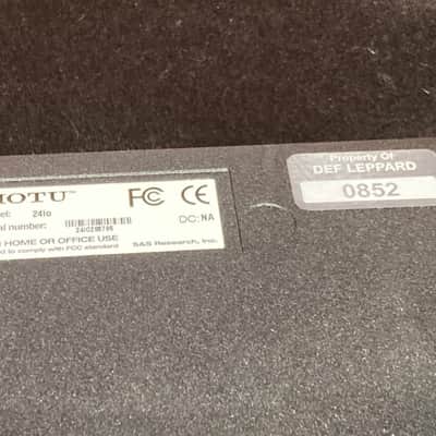 Rick Allen's Def Leppard, MOTU 24 I/O Firewire Audio Interface (RA #2084) 2010s - Black image 10