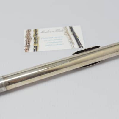 Vintage Selmer Handmade Solid Sterling Silver Flute Open Hole w/ Offset G C Foot image 8