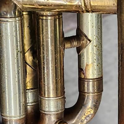Academy vintage cornet Rudy Muck Early 1900's - Brass and nickel image 8