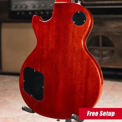 Epiphone Les Paul Standard 50s Figured Electric Guitar - Washed Cherry Sunburst with Gig Bag image 2