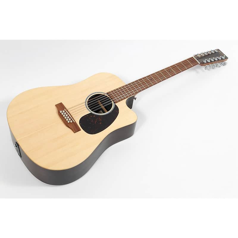 Martin X Series Brazilian HPL 12-String Dreadnought Acoustic-Electric Guitar Regular Natural image 1