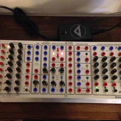 STS Serge Sequencer Shop Panel w/ PS2A Power Supply, 4.5" Chassis w/ Rack Ears and 10 Patch Cables image 4