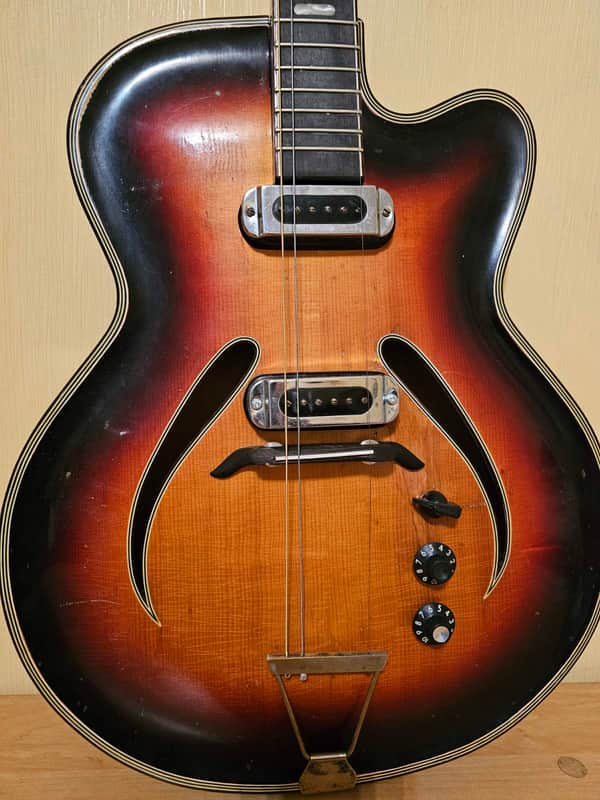 70s Musima Record GDR Germany Electric Guitar Vintage and very Rare image 1