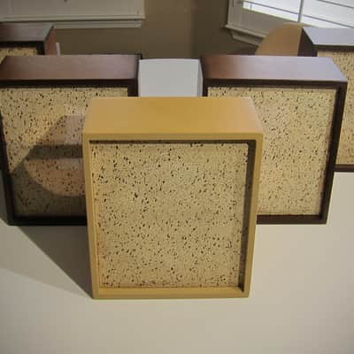 JENCO Speaker Cabinet 8" Vintage NOS Empty Cabinet Only Circa-1950s-1960s-Brown with Splatter Grill Cloth image 9