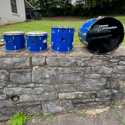 Groove Percussion 5 Piece Shell Pack Blue Drum Set image 4