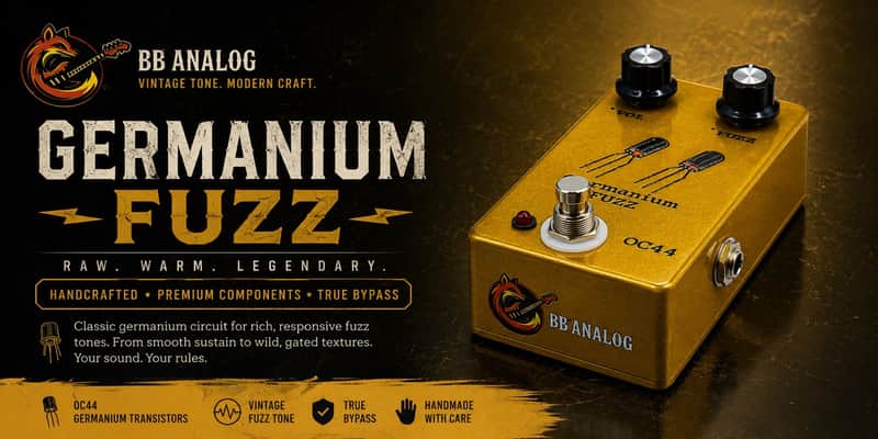 BB°analog Germanium fuzz OC44 2026 - Gold image 1