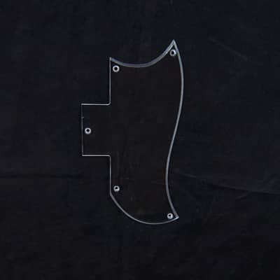 Replacement Guitar Pickguard Fits SG Standard, 1-ply Clear Transparent