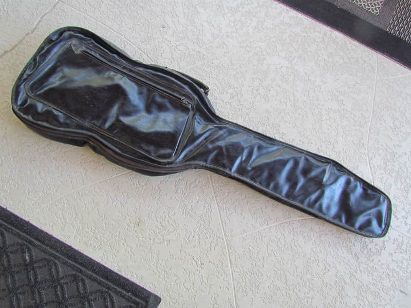 Vintage Fender Bass Gig Bag 1960's Era Unlabeled Fender Style Bass Gig Bag Cool Vintage Leatherette Bass Gig Bag image 1