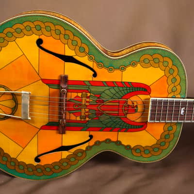 2001 Gibson L-5 Stained Glass Custom Acoustic Guitar (Super 400 L-7) image 11