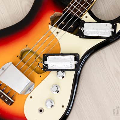 2000s Mosrite USA Mark I 1964 Custom Ventures Model Bass Sunburst w/ Vintage Case, Fillmore Japan image 17