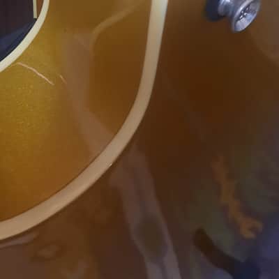 Hagstrom HJ500 Vintage Series Gold Top Jazz Hollowbody Guitar Sweden image 10