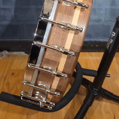 !USA! Handmade 5-String Banjo Natural Walnut w/ Superior HSC image 11