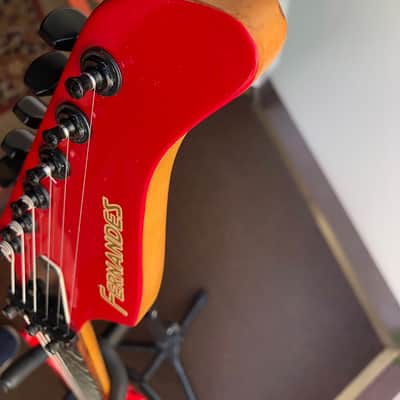 1991 MIJ Fernandes FR-65, Tilt Back Headstock, Contoured Heel, Vintage Gig Bag image 8