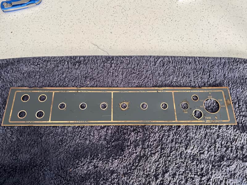 JMI VOX AC50 Mk2 1965 - Grey Copper Control Panel image 1