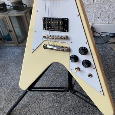 Edwards E-FV-120D Flying V 2022 - Vintage White image 1