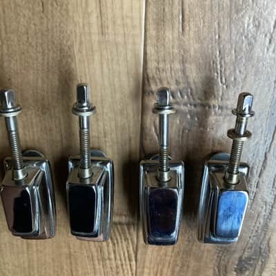 4 Vintage TAMA SWINGSTAR IMPERIALSTAR TOM DRUM LUGS HARDWARE 1980's 80's T-Badge image 1