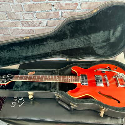Hamer Newport Hollow Body USA 2000 - Orange Sparkle image 12
