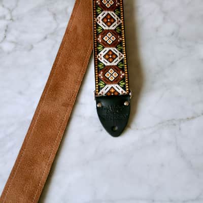 Tom's Vintage Straps Vintage 70s Rust 'Hexacomb' Guitar Strap Replica 2026 image 4