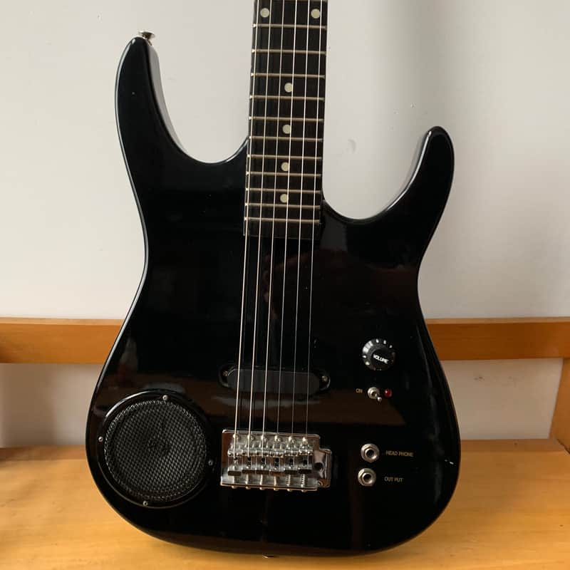 Synsonics Terminator Black Electric Guitar With Built In | Reverb