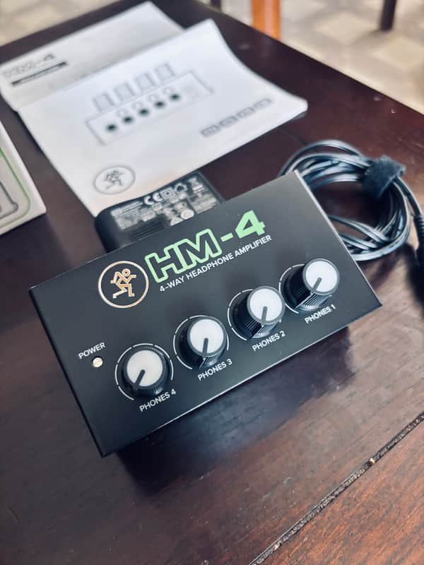 Mackie HM-4 4-Way Headphone Amplifier 2018 - Present - Black image 1