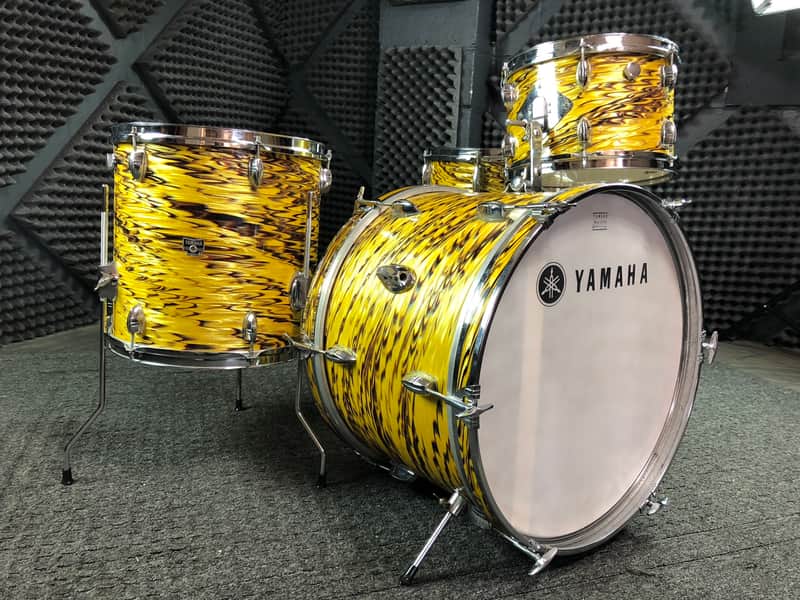 Vintage 1960's Yamaha C-200 Drum Set in Golden Dragon Finish 12
