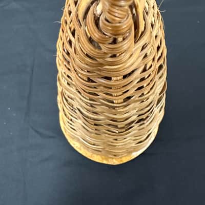 Authentic Caxixi, 10.75" x 5", EXTRA LARGE, Rattan Woven, Dried Gourd Bottom - MINT image 8